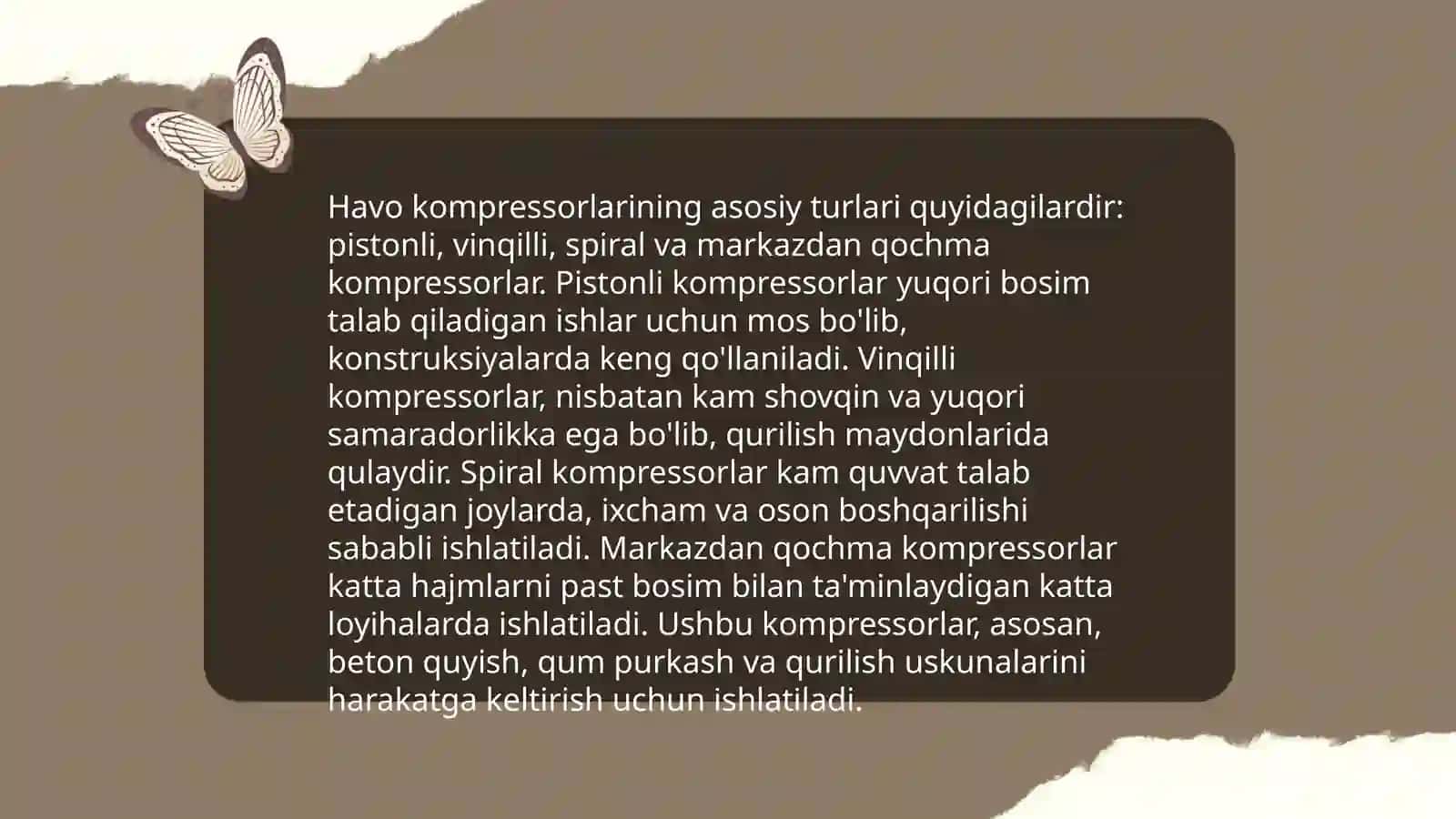 Siqilgan havo ishlab chiqarish va isteʼmol 4