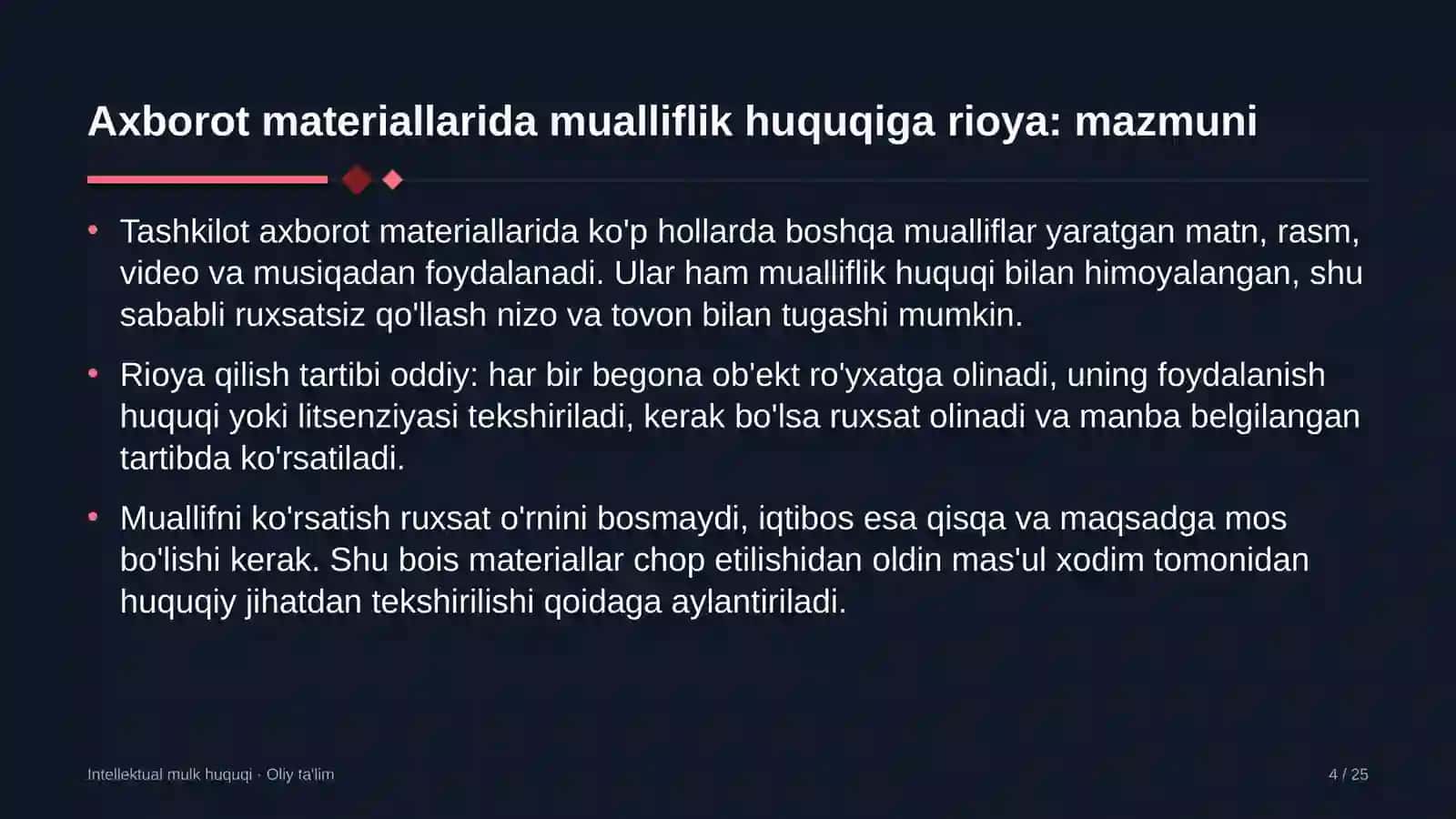 choyxonalarda axborot materiallarida mualliflik huquqiga rioya qilish 1282 4