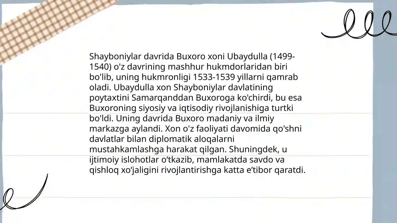 Shayboniylar va ashtarxoniylar davrida buxoro xonligi 4