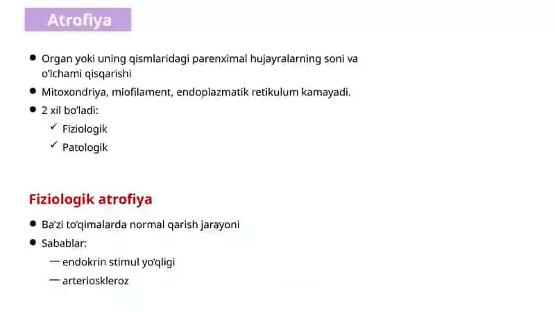 HUJAYRA SHIKASTLANISHI. STRESS. ADAPTATSIYA. APOPTOZ. NEKROZ 4