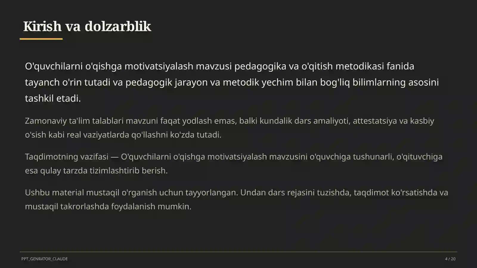 O'quvchilarni o'qishga motivatsiyalash 4