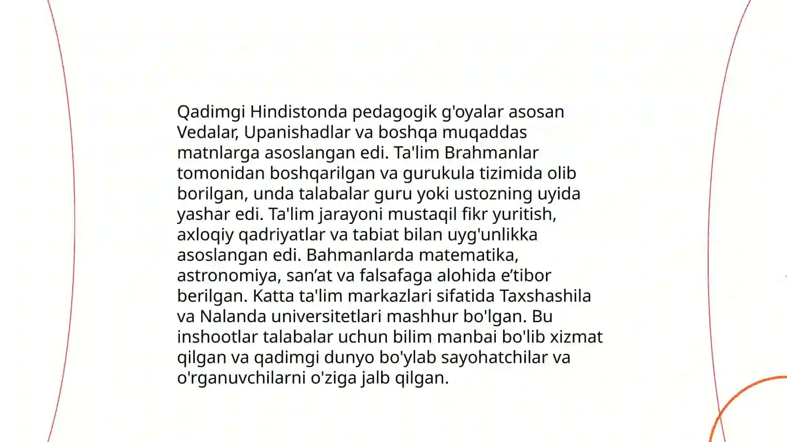 Pedagogika tarixi fan sifatida.Eng qadimgi davrlardan VII asrgacha taʼlim-tarbiya va pedagogik fikrlar 4