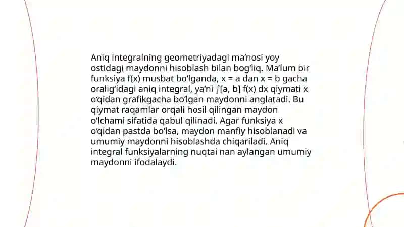 Aniq integrallarni hisoblash 4
