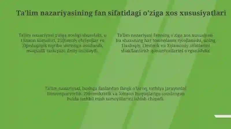 Ta'lim Nazariyasi 4