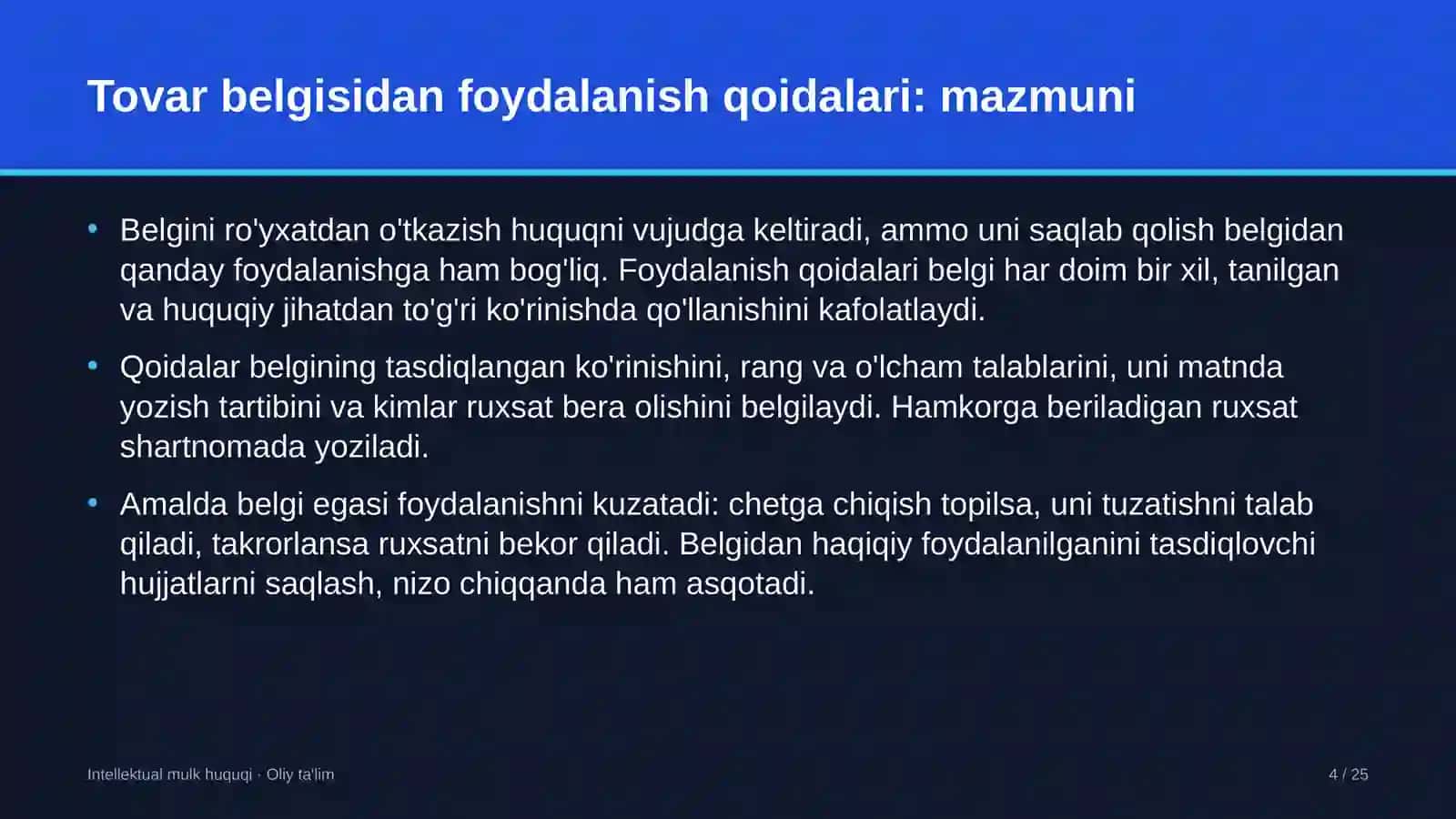 dizayn studiyalarida tovar belgisidan foydalanish qoidalarini belgilash 2973 4