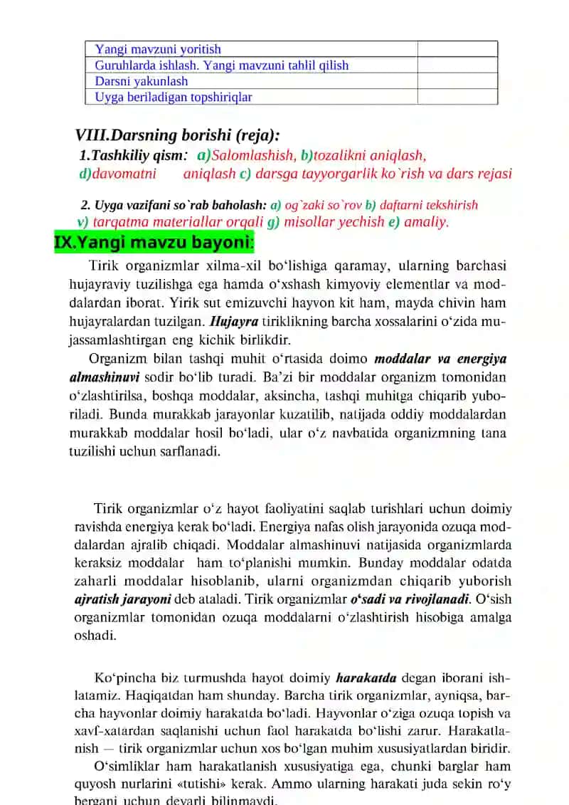 Biologiya fanining ahamiyati, vazifasi va maqsadi haqida umumiy ma`lumotlar 4