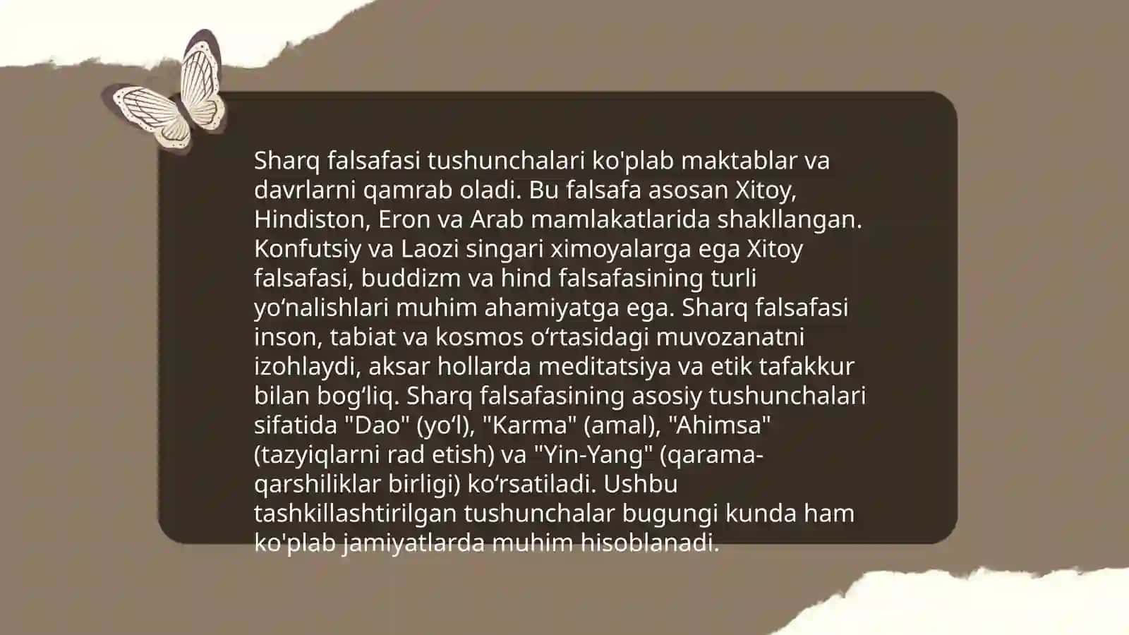 Falsafa fanining mohiyatiga oid sharq va g'arb mutafakkirlarining tariflari 4