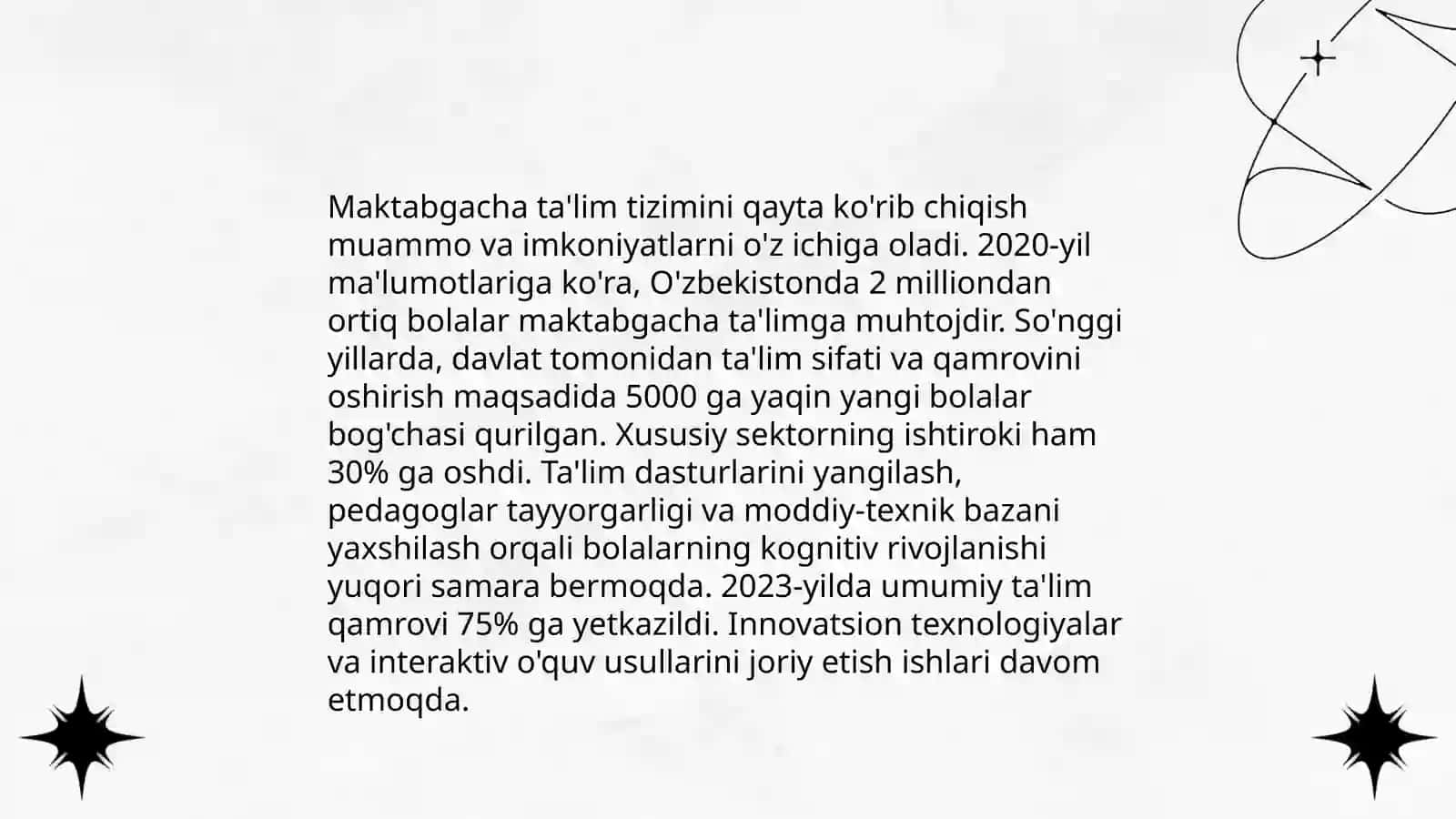 Ta'lim tizimini modernizatsiya qilish islohotlari 4