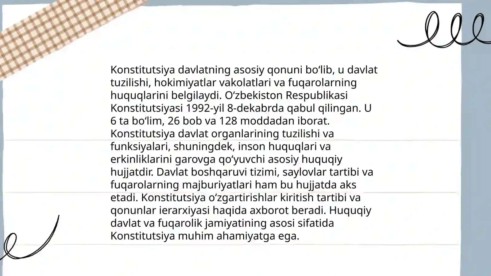 O‘zbekiston Respublikasi Konstitutsiyasi 4