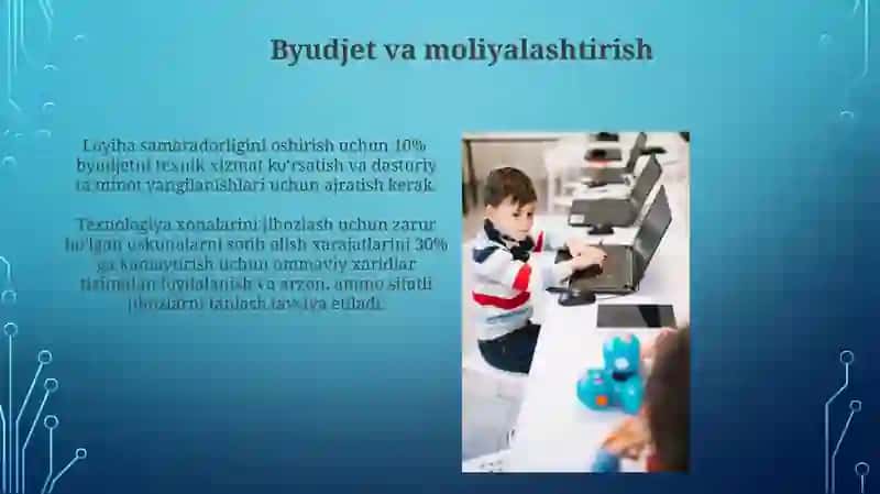 Boshlanğich sinflarda texnalogiya xonalarini jihozlash 4