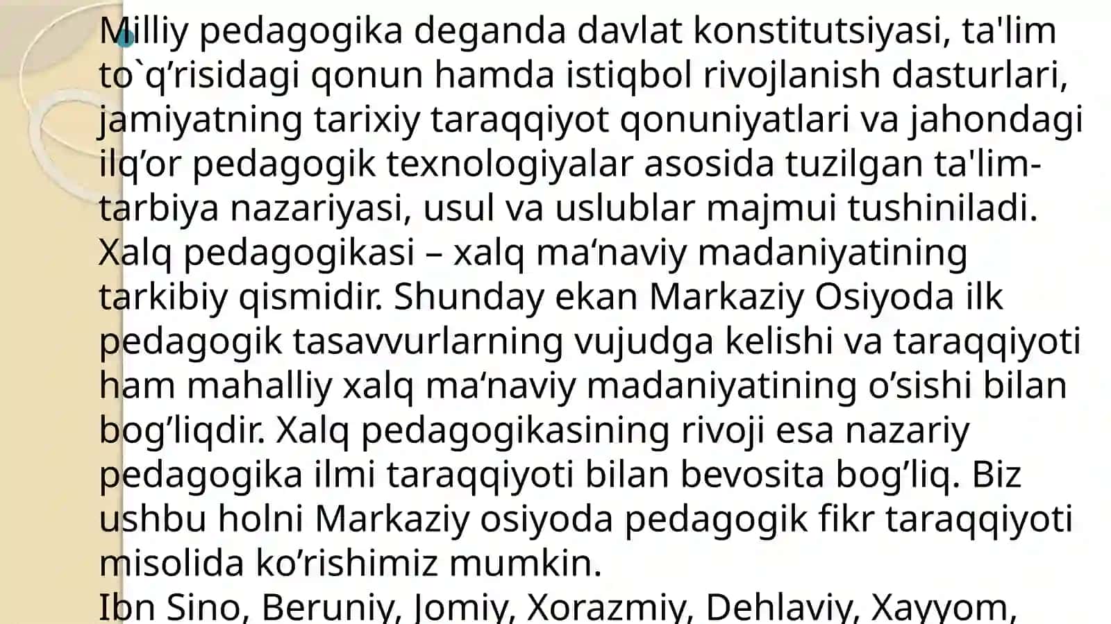 Xalq pedagogikasi fanining maqsadi, vazifalari va mazmuni 4