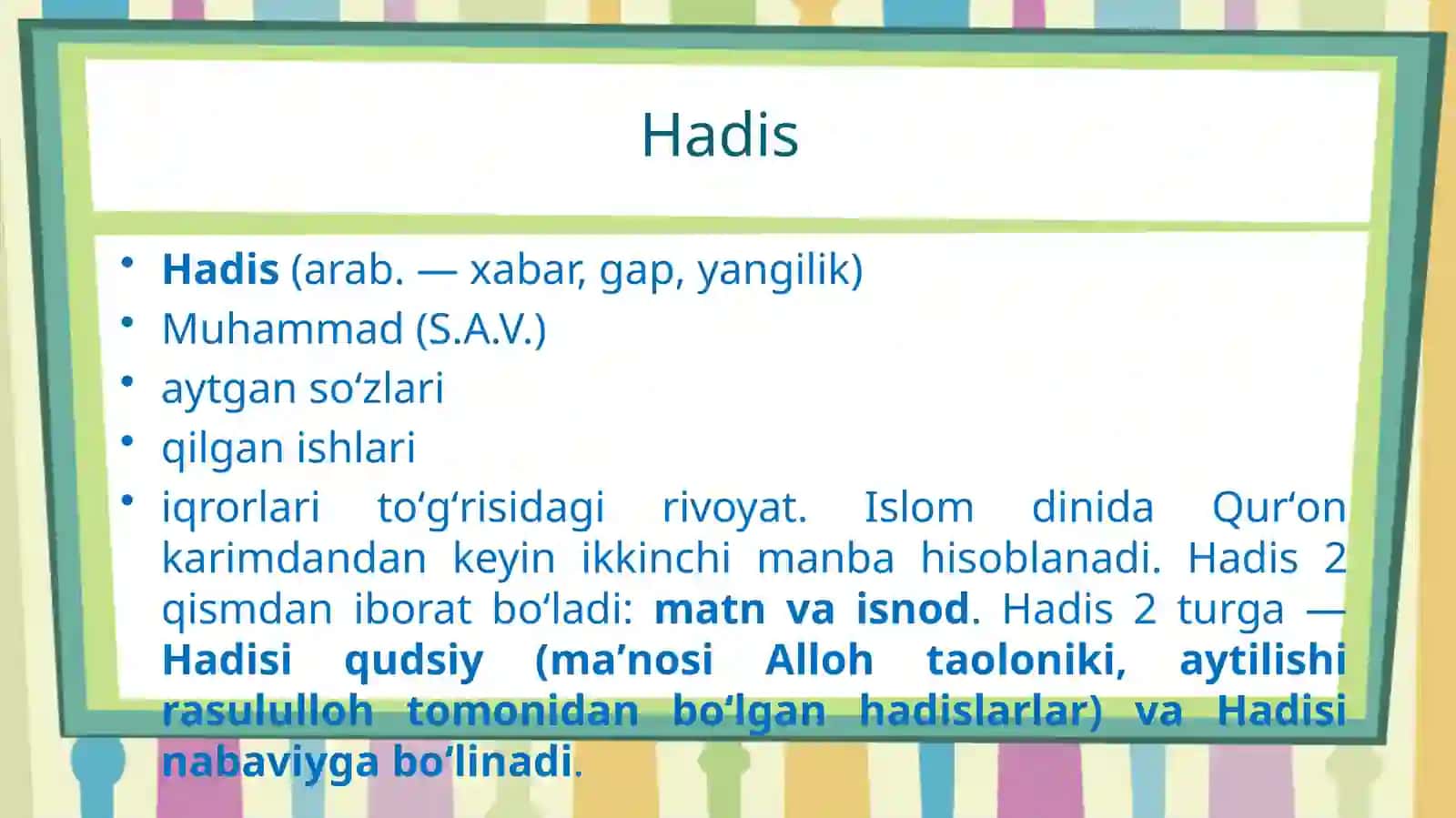 IMOM AL-BUXORIY   VA  ABU ISO MUHAMMAD AT-TERMIZIY HAYOTI VA ILMIY MEROSI 4