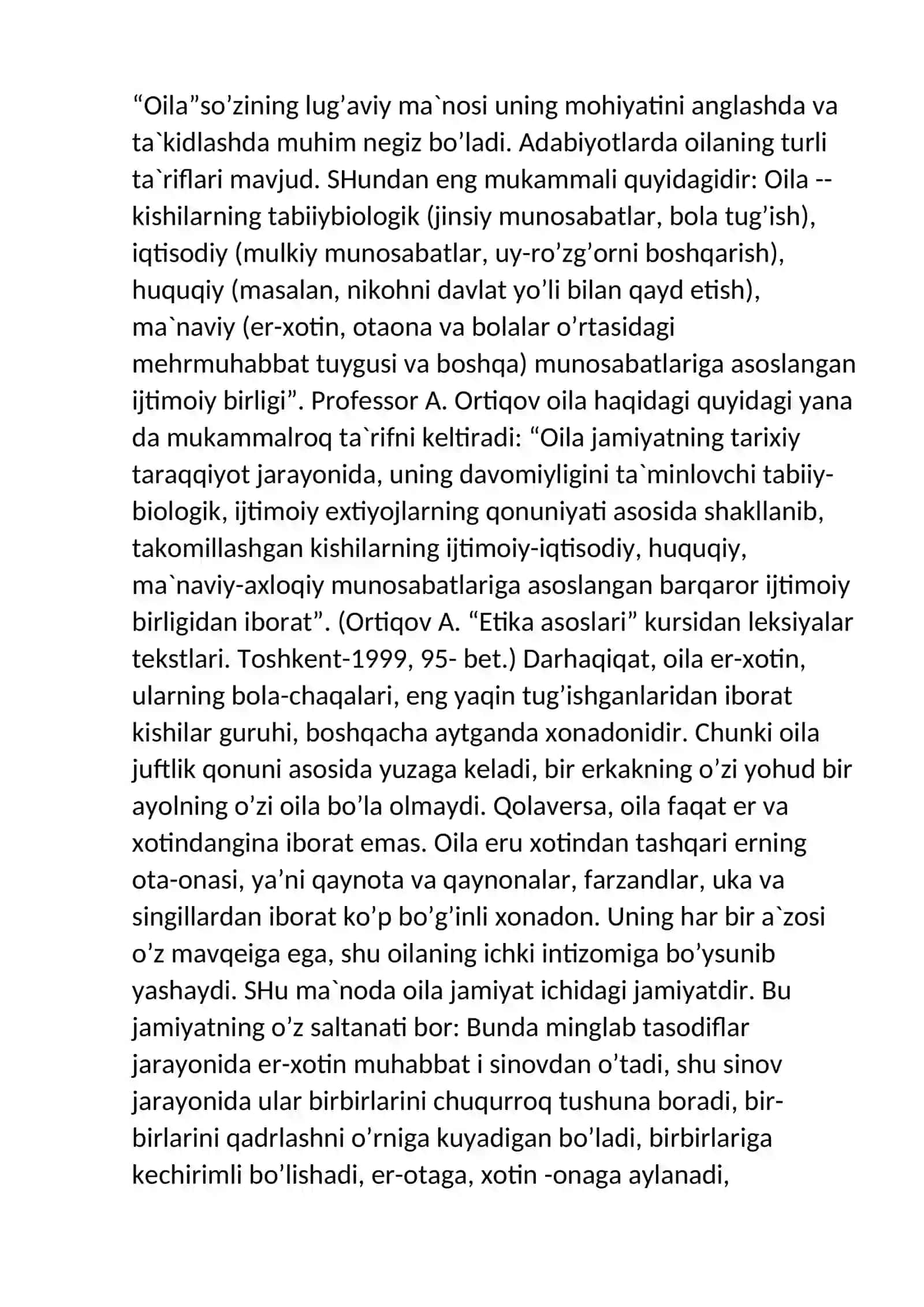 Oila va oilaviy qadriyatlar ma’naviy madaniyatning bosh omili 4