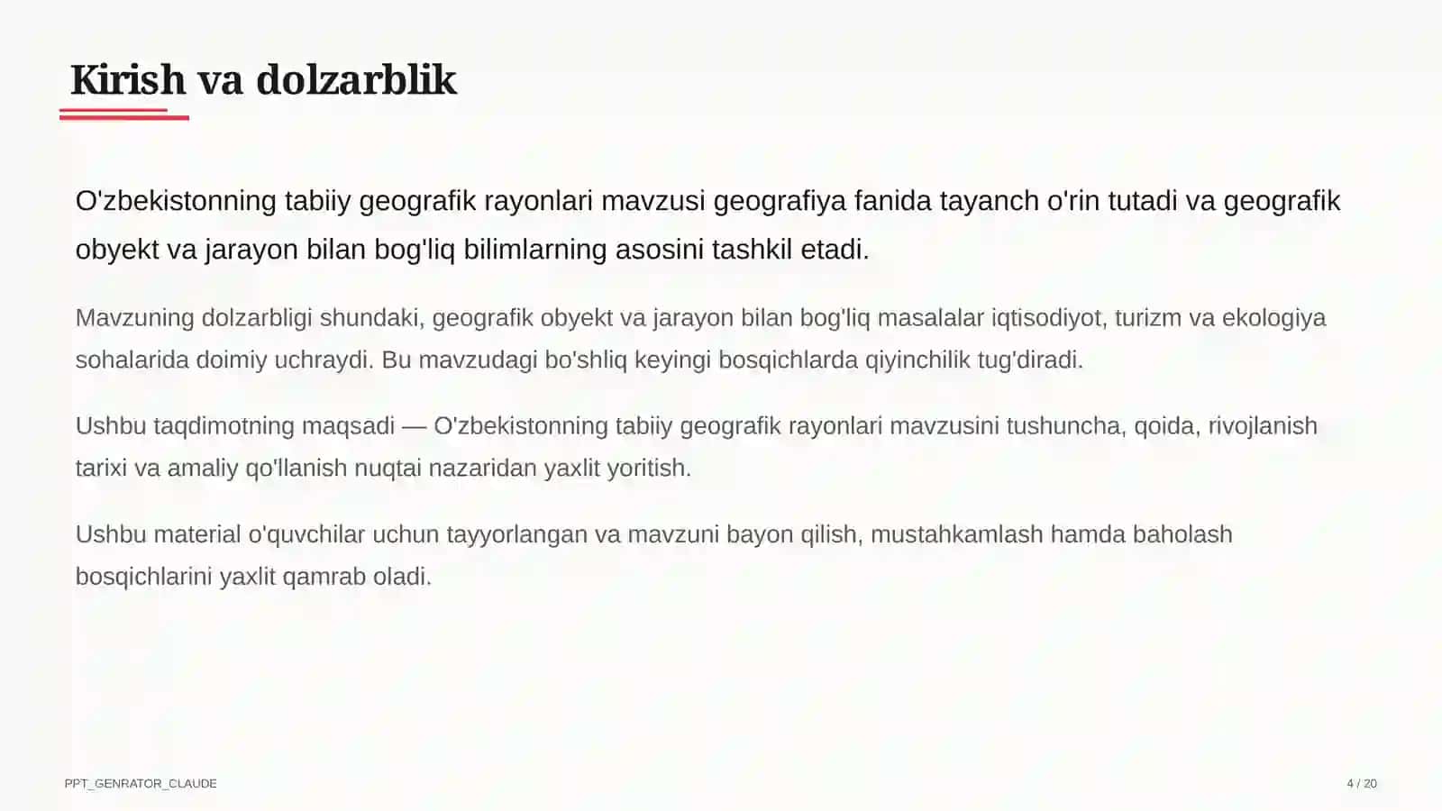 O'zbekistonning tabiiy geografik rayonlari (8-sinf) 4