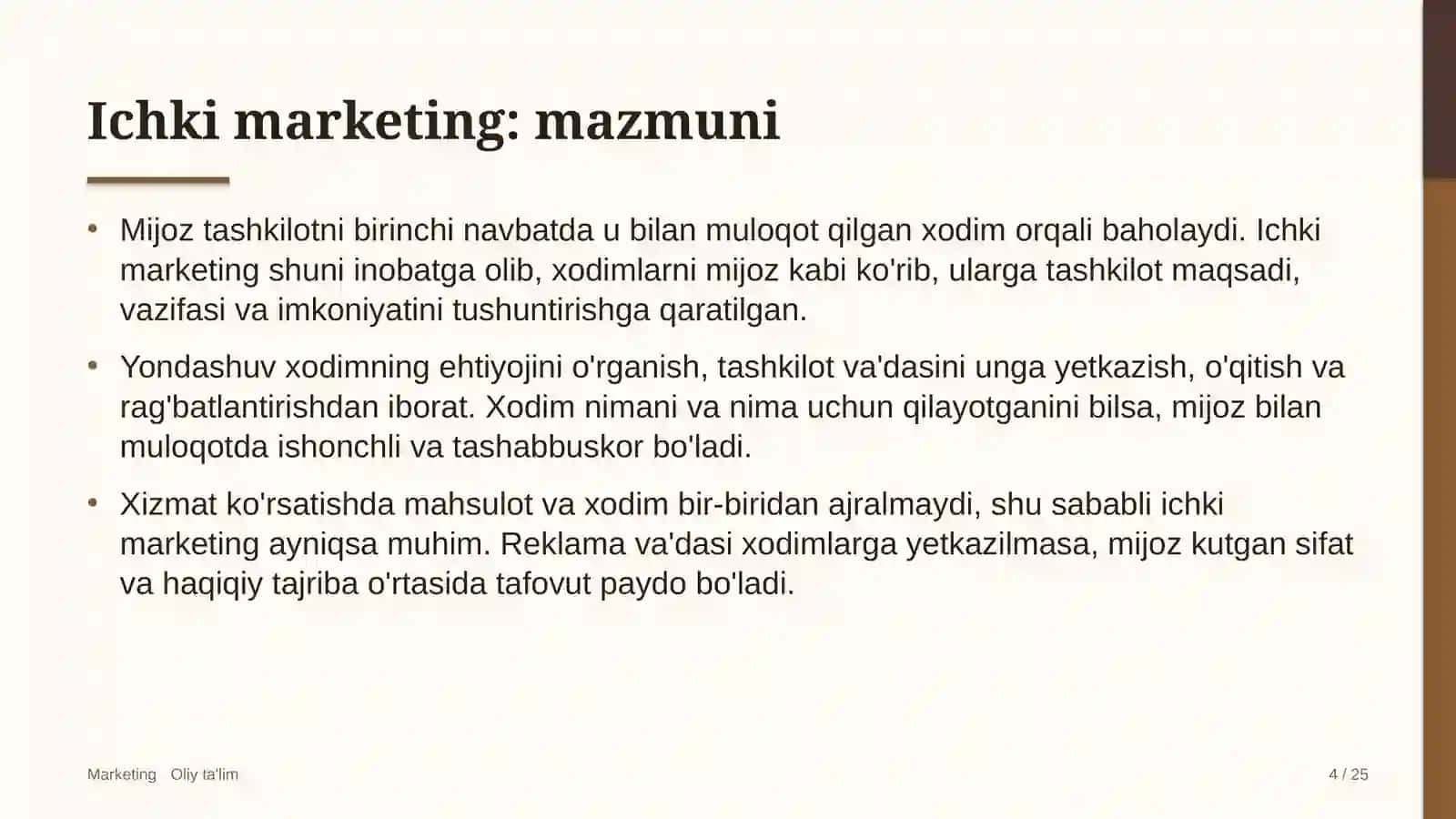 elektronika sanoatida ichki marketing 7022 4