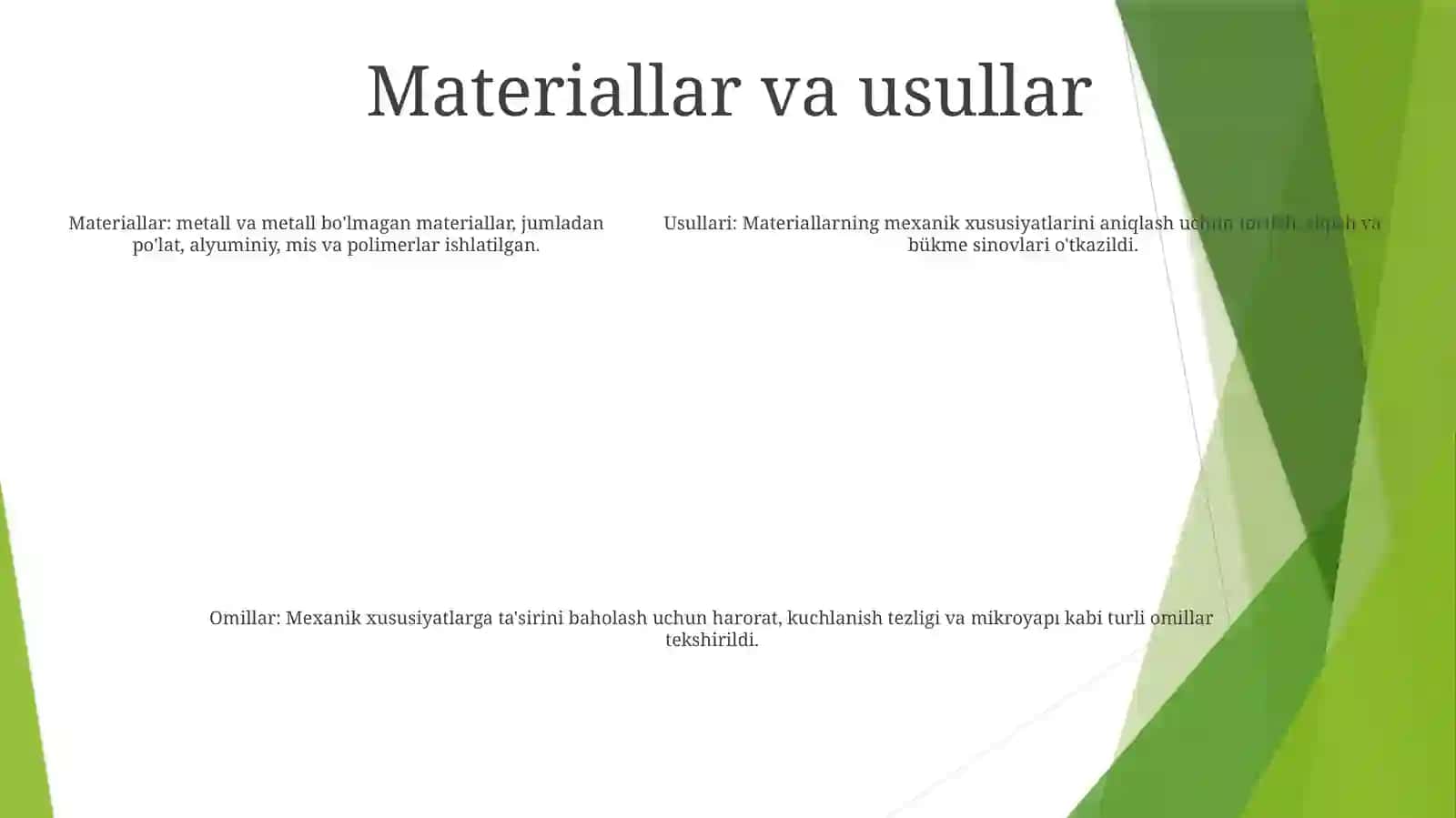 Yangi Materiallarning Mehanik Xususiyatlarini Tajribada Òrganish 4