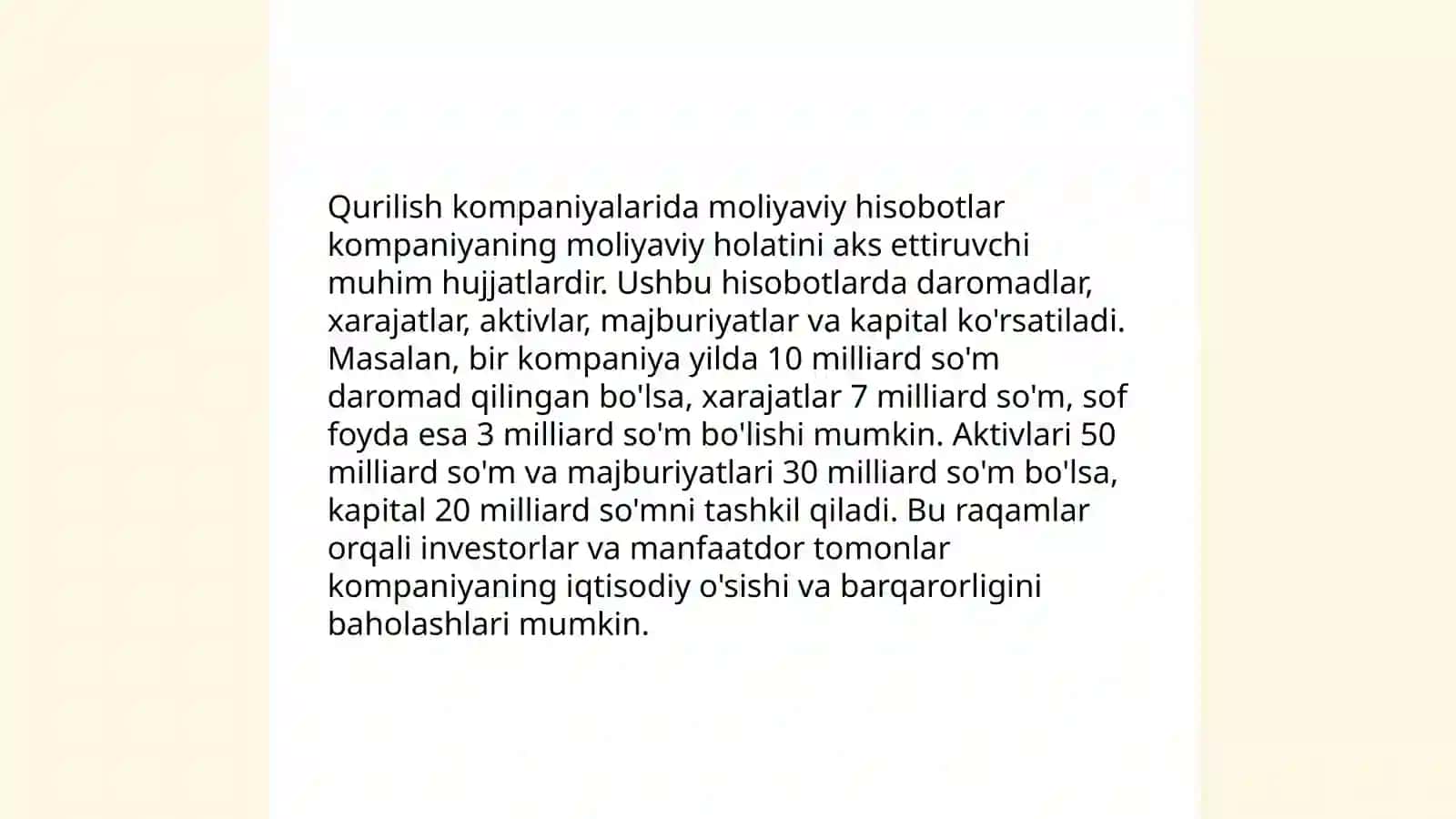 Qurilishda buxgalteriya hisobi, audit va soliqqa tortish 4