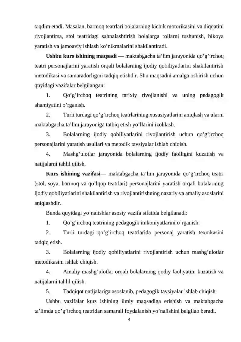Maktabgacha ta’lim jarayonida qo’g’irchoq teatri (stol, soya, barmoq va qo’lqop teatrlari)personajlarini yasash orqali bolalarning ijodiy qobilyatlarini shakillantirish.docx 4
