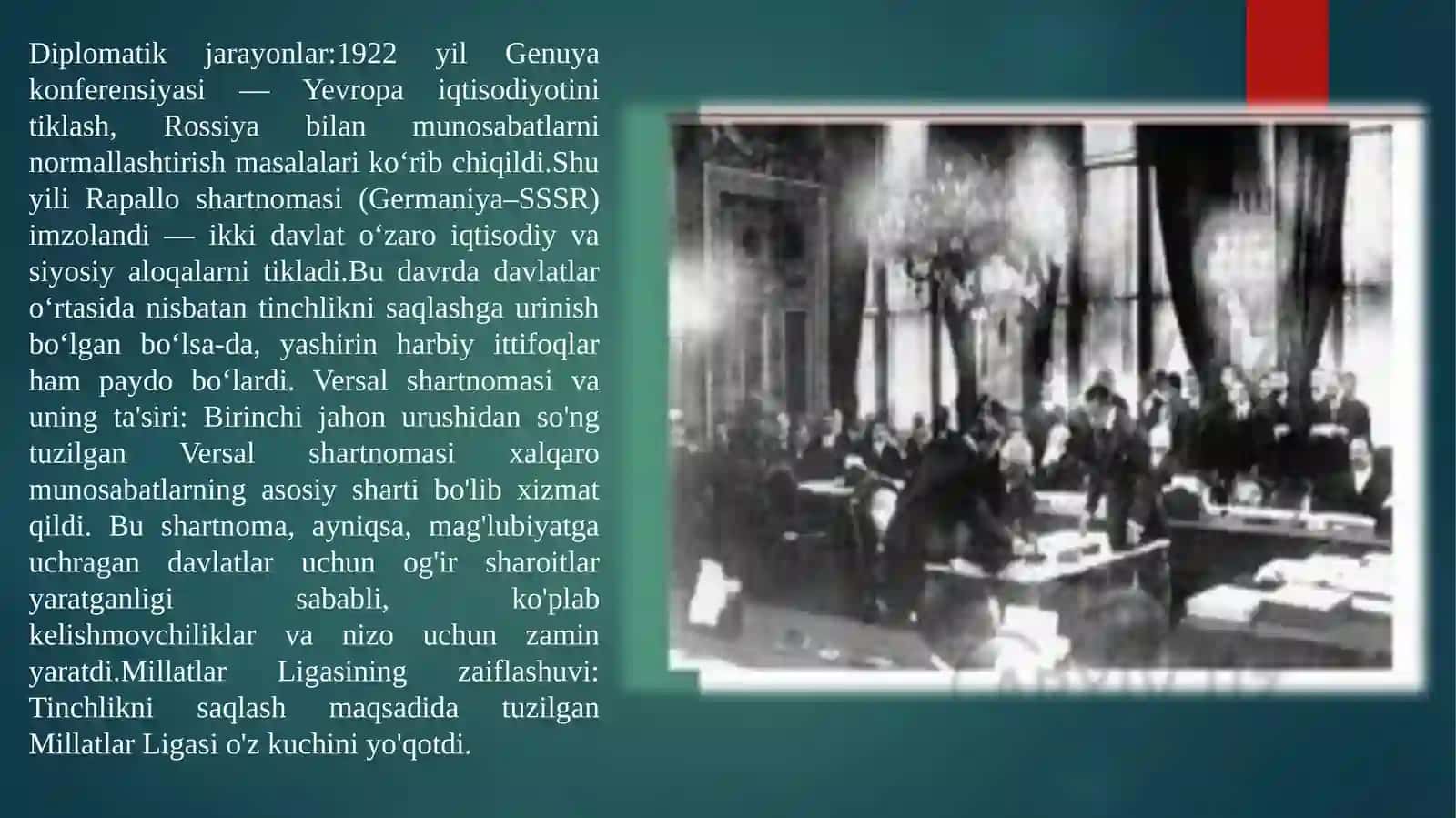 Jahon urushlari oralig'i davlatlararo munosabatlar va diplomatiya (1922-1939) 4