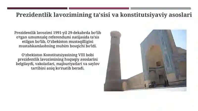 Oʻzbekistonda prezidentlik boshqaruvi joriy etilishi 4