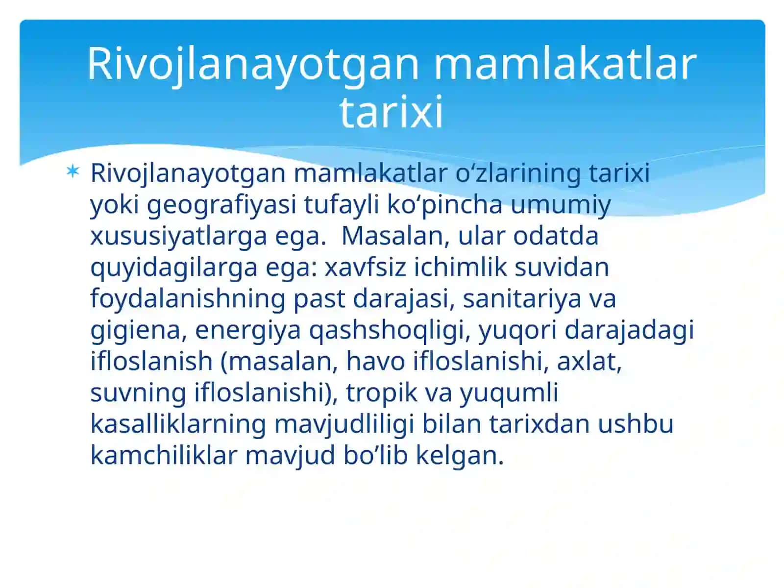 RIVOJLANAYOTGAN MAMLAKATLAR IQTISODIYOTI 4