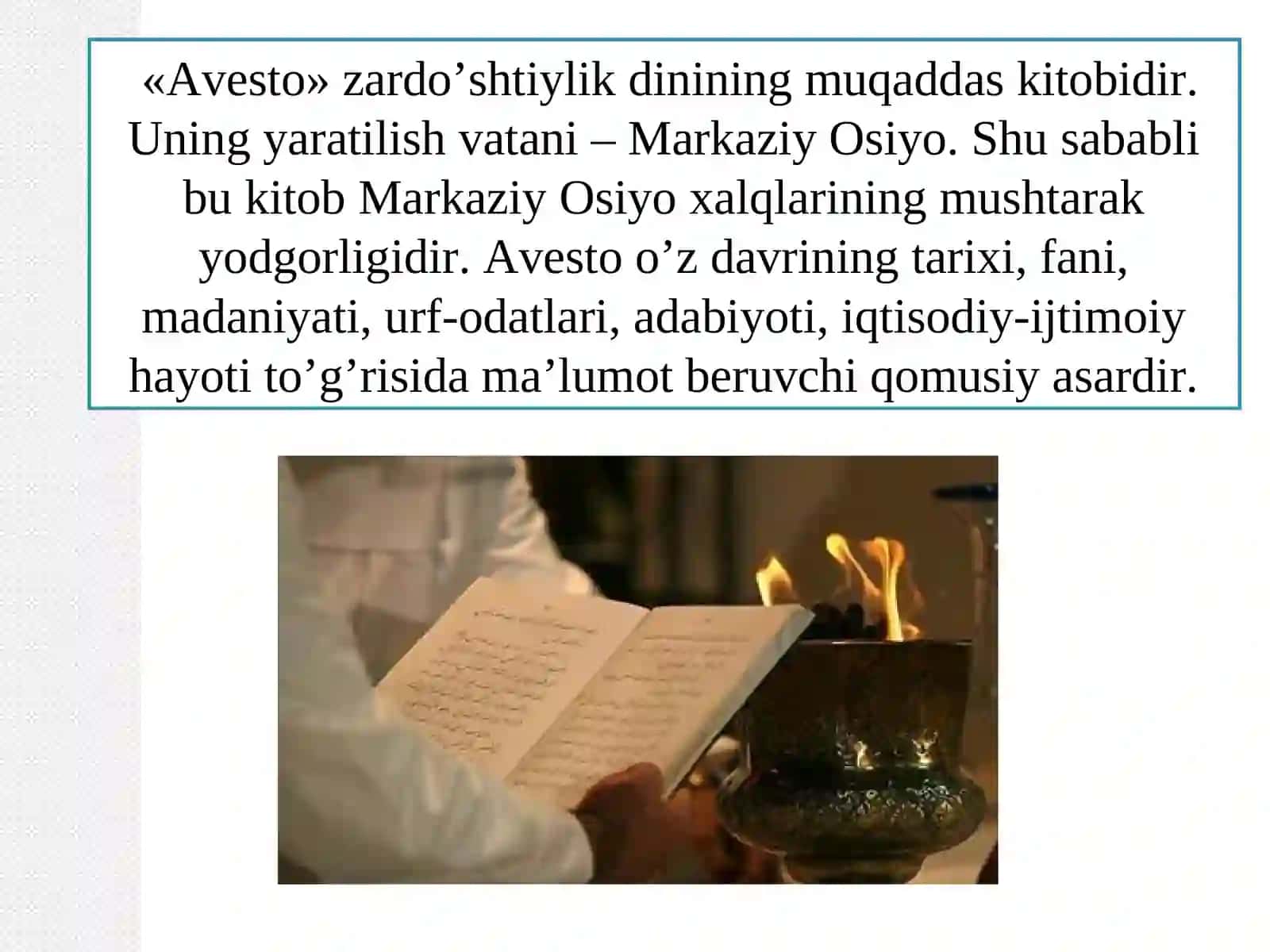 AVESTONING AXLOQIY QARASHLARI 4