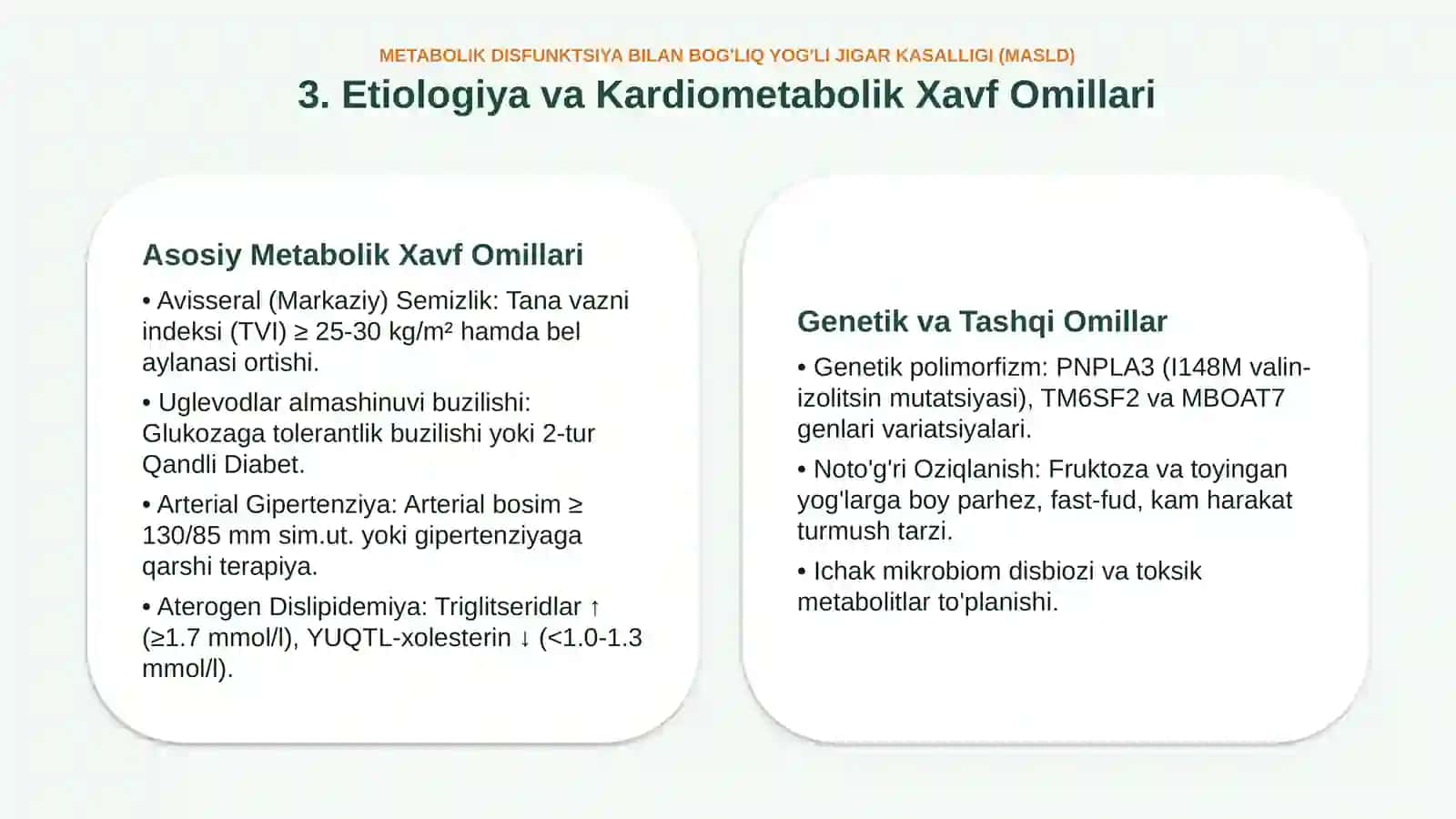 Metabolik disfunksiya bilan bog‘liq yog‘li jigar kasalligi | 15 slayd 4