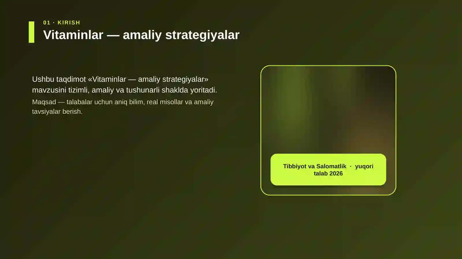 Vitaminlar — amaliy strategiyalar 4