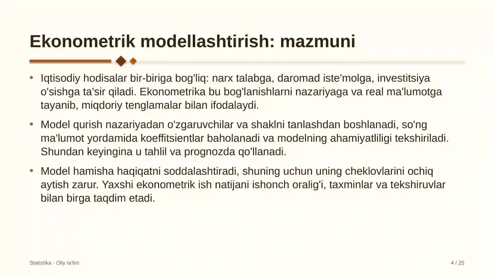 xususiy telekanallarda ekonometrik modellashtirish 5299 4
