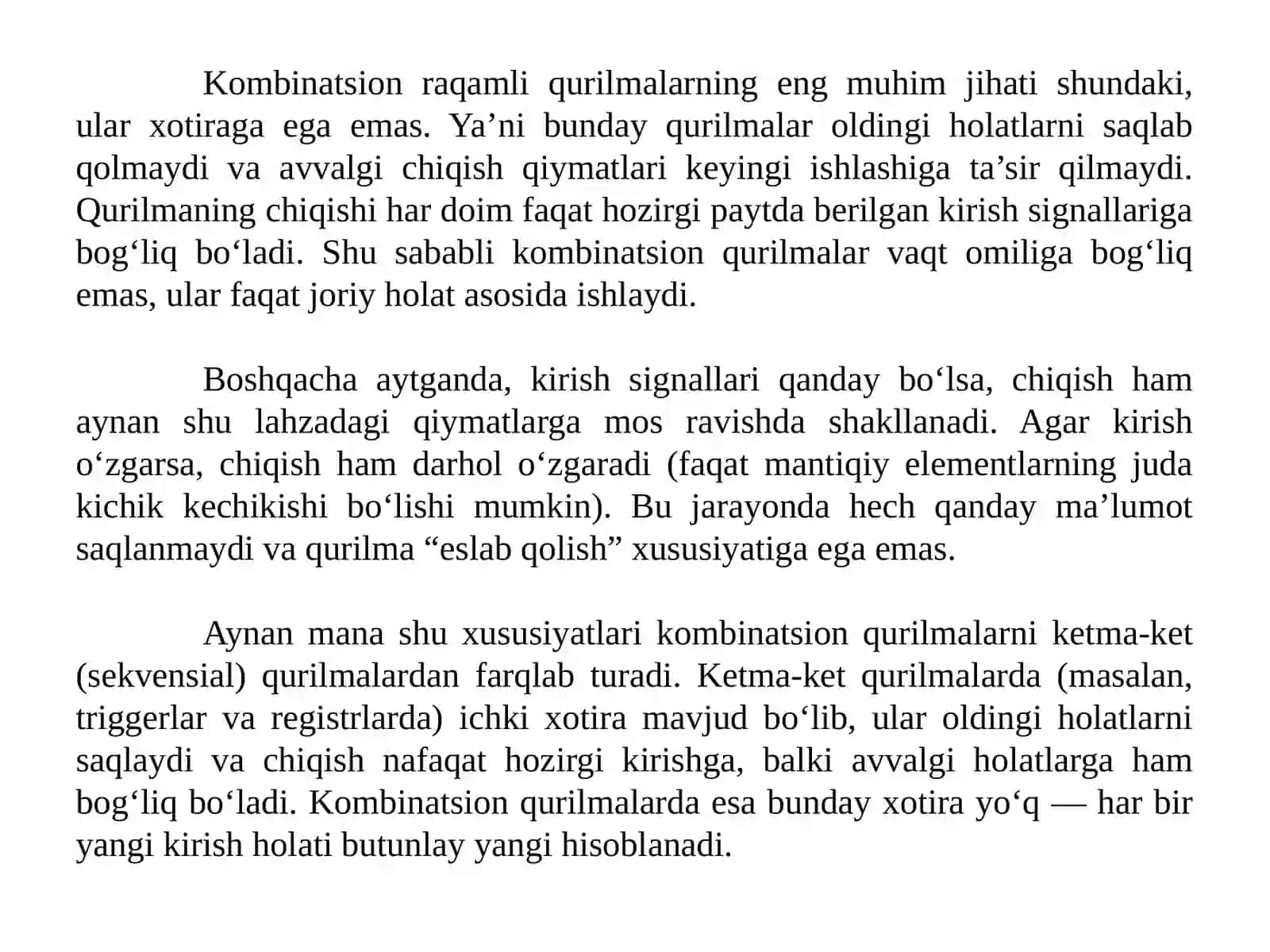 Kombinatsion raqamli qurilmalar 4