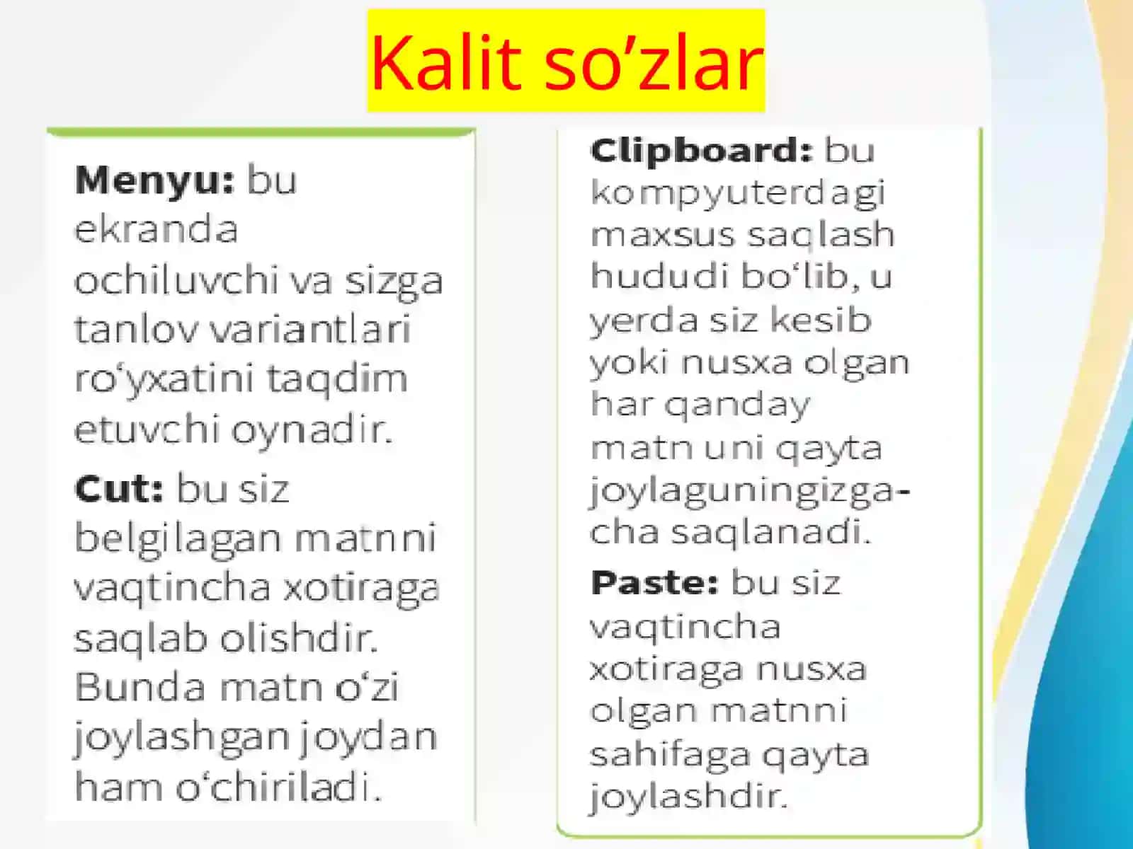 Matnni ko’chirish 4