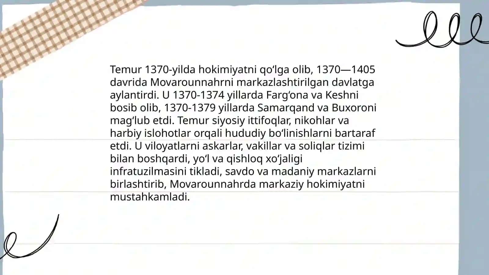 AMIR TEMUR 5-f sinf 4