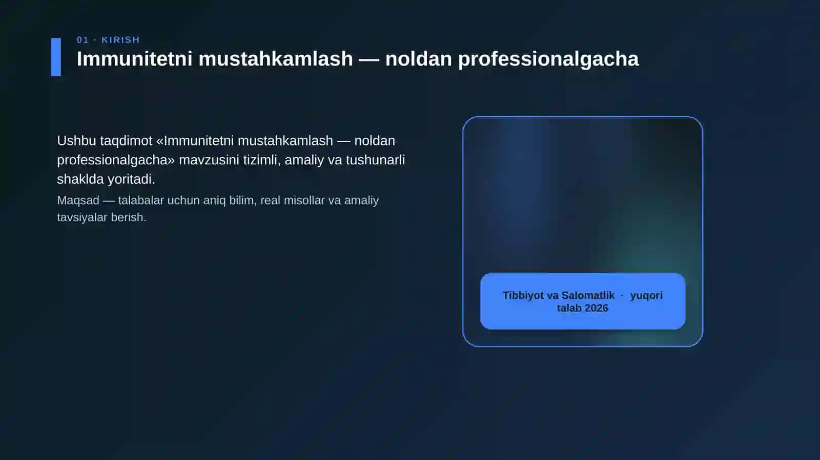 Immunitetni mustahkamlash — noldan professionalgacha 4