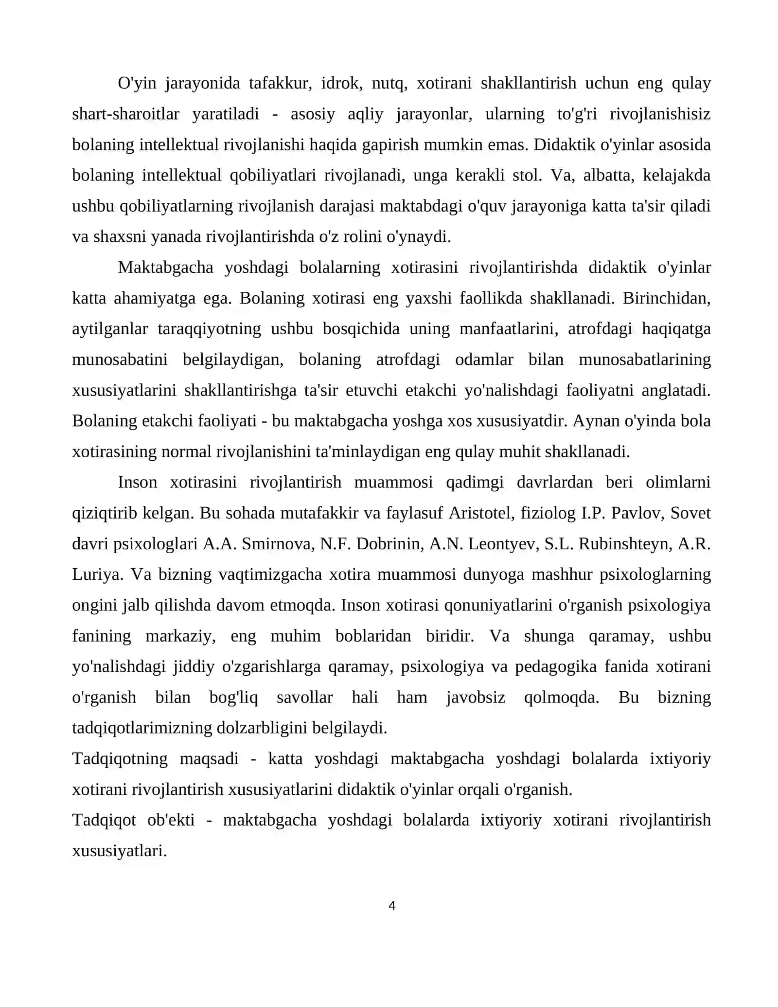 Bolar psixologiyasi - Bolada ilk xotira turlari 4