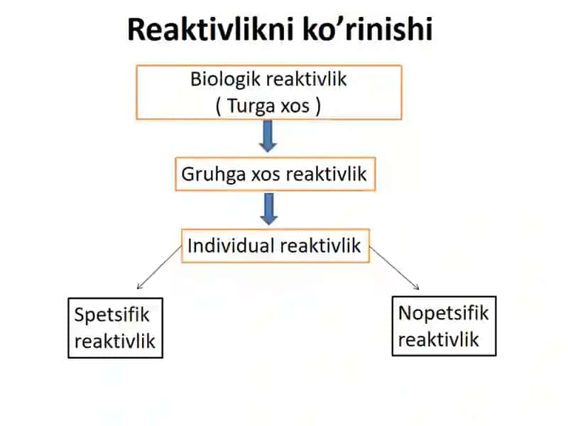 PATOLOGIYADA REAKTIVLIK VA REZISTENTLIK TUSHUNCHASI 4