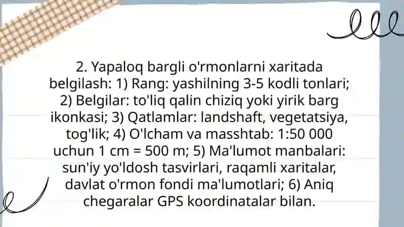 O'simlik turkumlari va ularning tabiiy joylashishlari (xaritada belgilash) 4