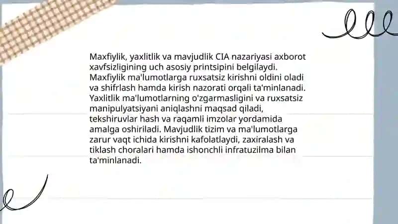 Axborot xavfsizligini taminlashning ğoyaviy nazariy asoslari 4