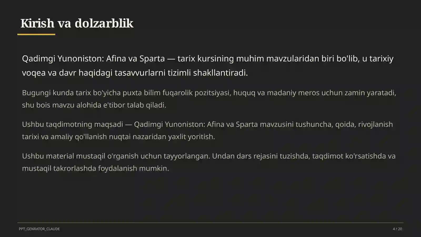 Qadimgi Yunoniston: Afina va Sparta (6-sinf) 4