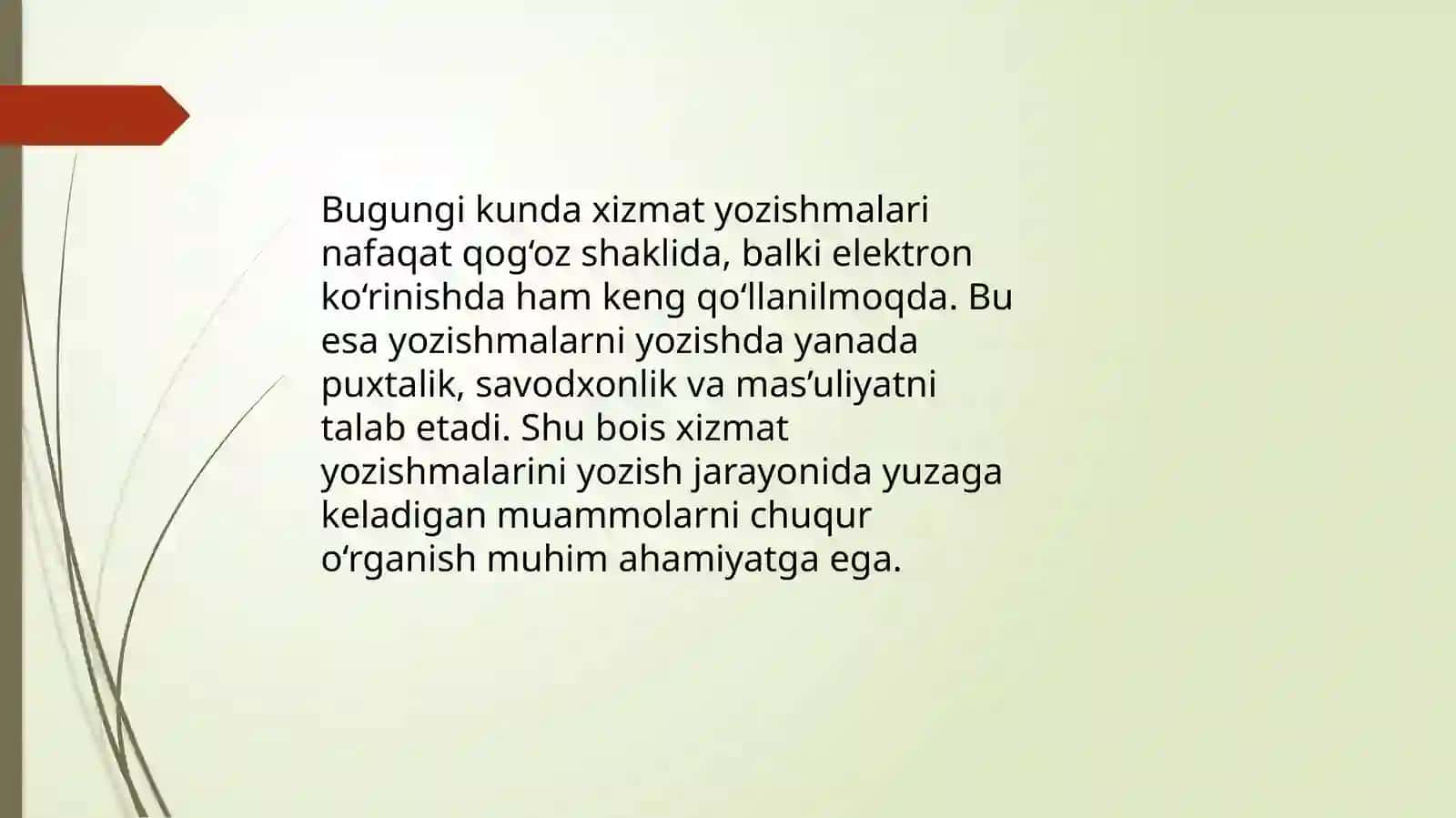 Xizmatyozishmalariniyozishdagimuammolar 4