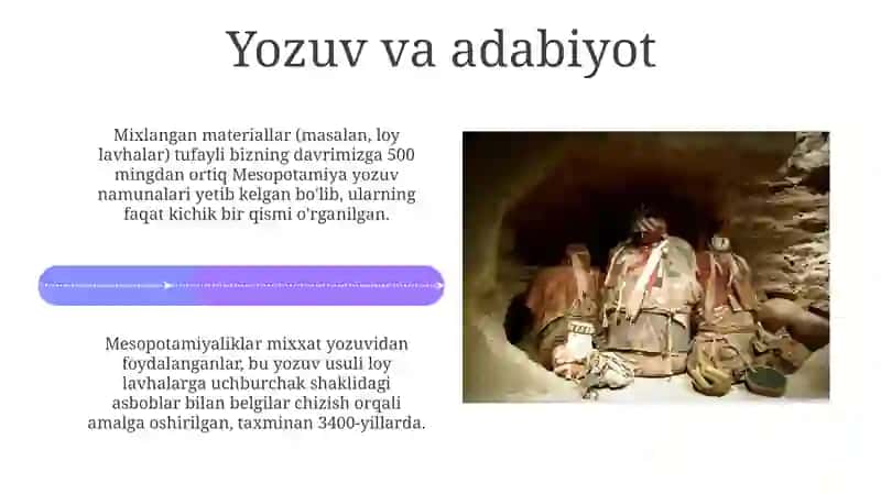 Qadimgi Mesopotamiya xalqlari ma'daniyati 4