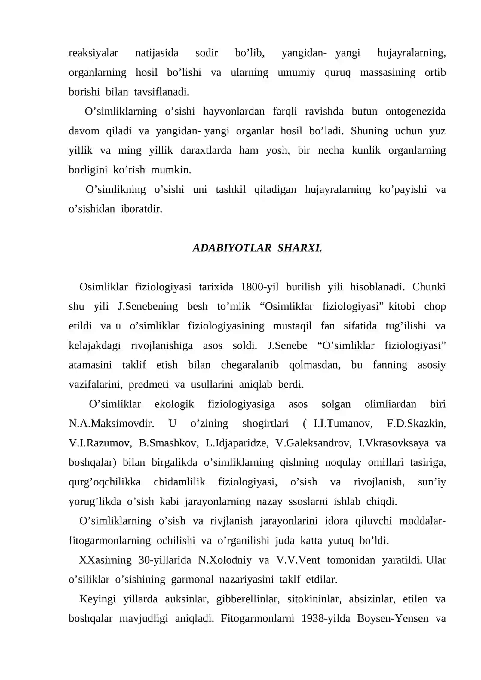 O’simliklarning Ontagenezi Fazalari kurs ishi 4