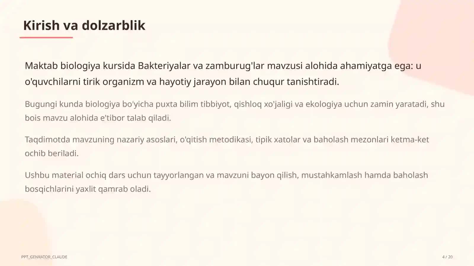 Bakteriyalar va zamburug'lar (6-sinf) 4