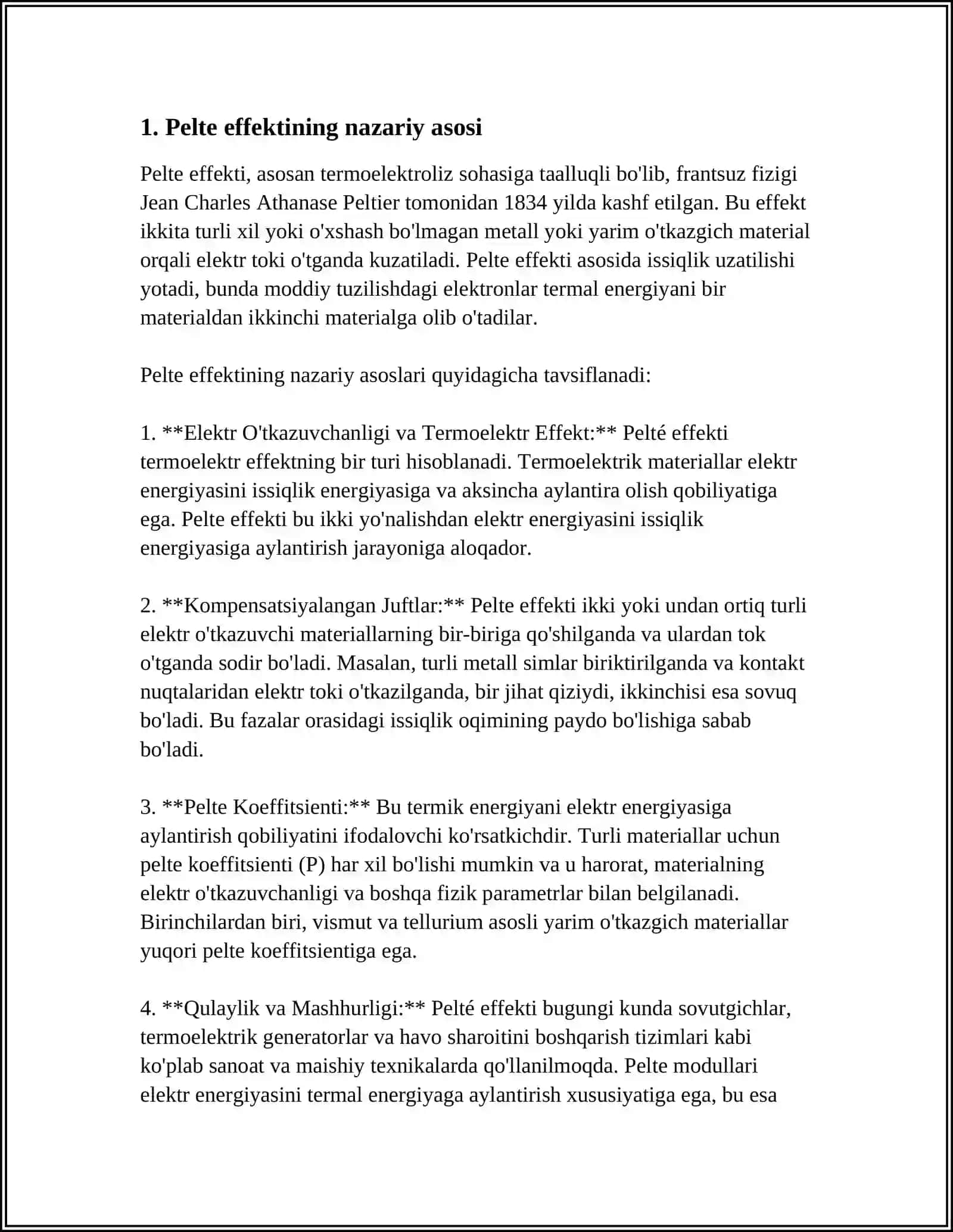 Pelte effekti 4