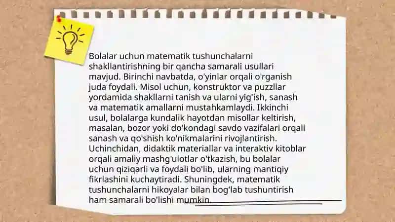 Maktabgacha yoshdagi bolalarda matematik tushunchalarni shakllantirishning zamonaviy tehnologiyalari 4