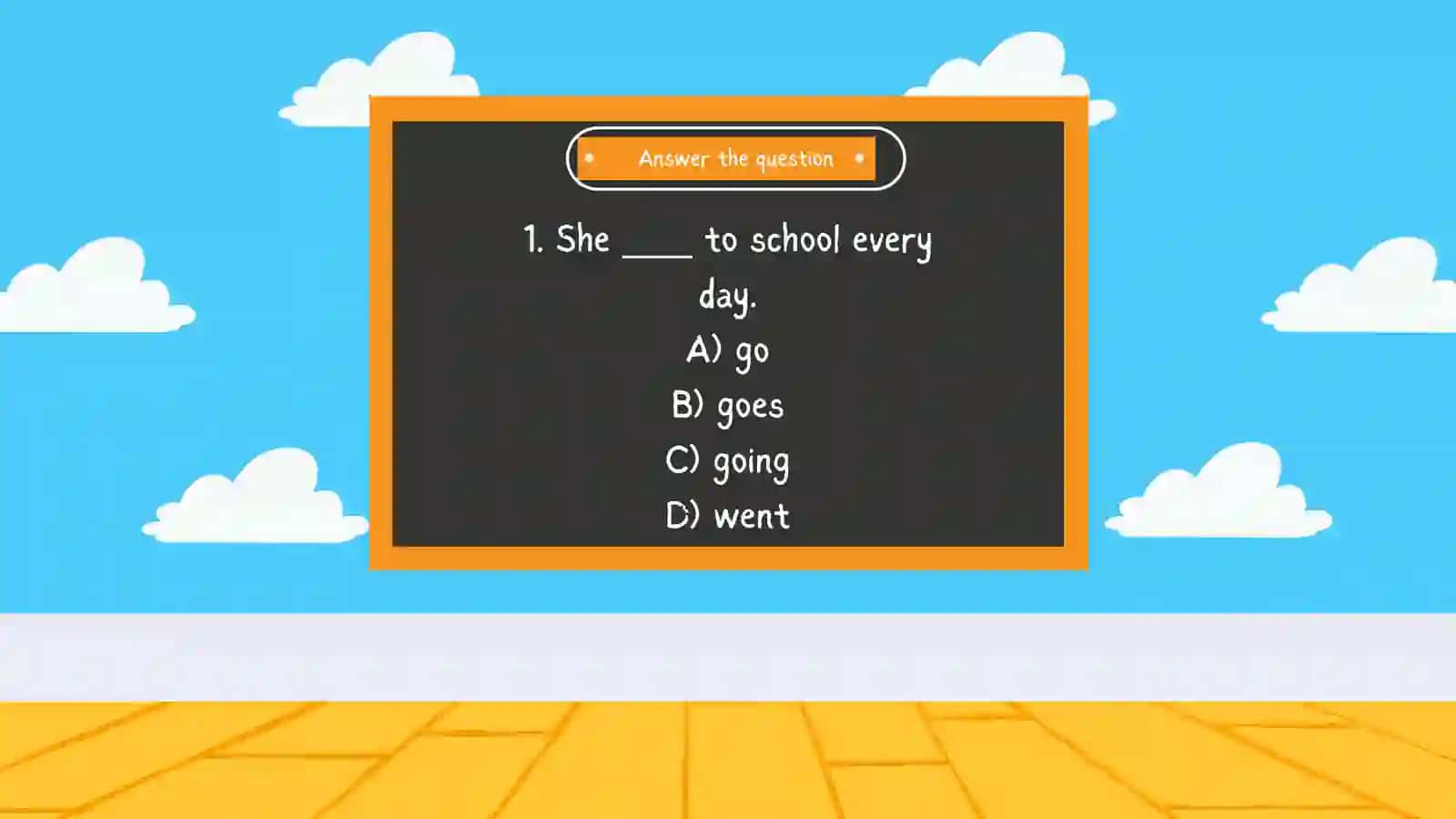 Ingliz tili gramatika (present simple tense QUIZES) 4