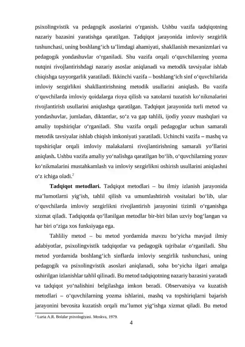 Boshlang‘ich sinflarda morfologik tahlilni o‘tkazish metodikasi 4