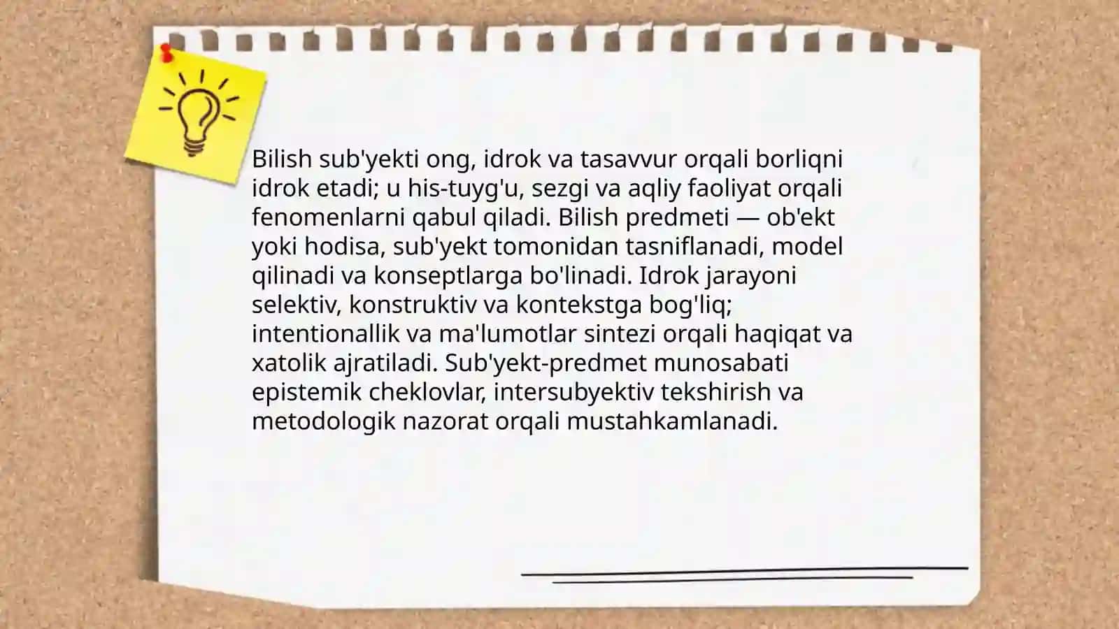 Borliqni bilish falsafasi 4