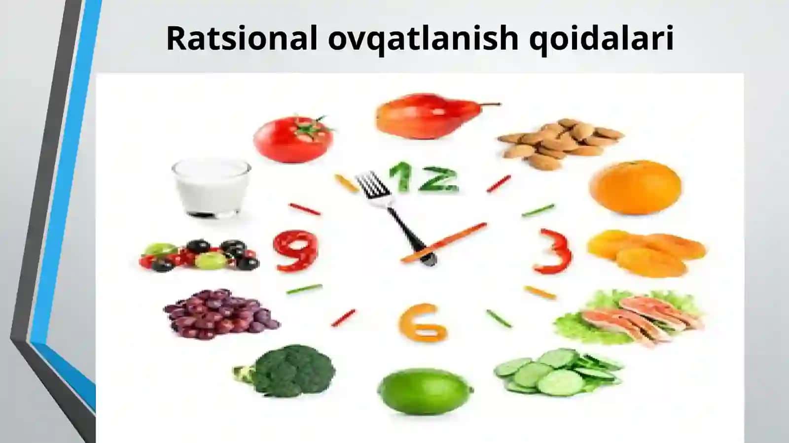 Ratsional ovqatlanish, kunlik ovqat ratsioni tuzish 4