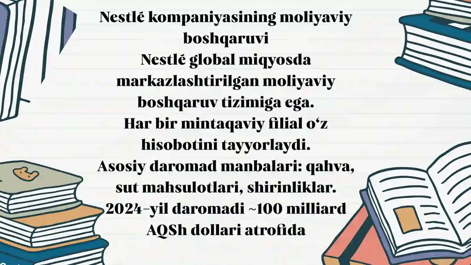 Nestlé va Toyota transmilliy korporatsiyalari tahlili 4