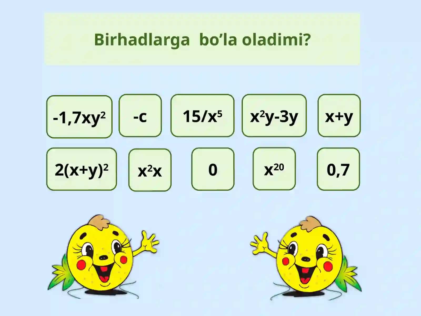 Birhadlarni ko’paytirish 4